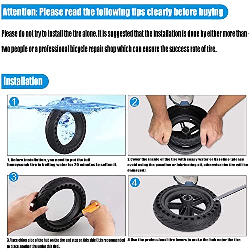 HGTRH Gomme Piene Monopattino 10 Pollici, 10x2.125...