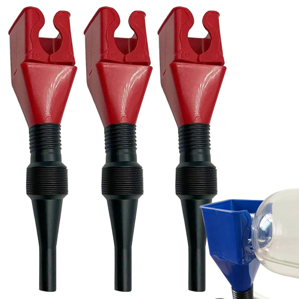 Retractable Auto Fuel Funnel, All-Purpose Automotive Plastic Flexible Petrol Funnel for Cars and Motorcycles, Flexible Draining Tool Snap Wide Mouth