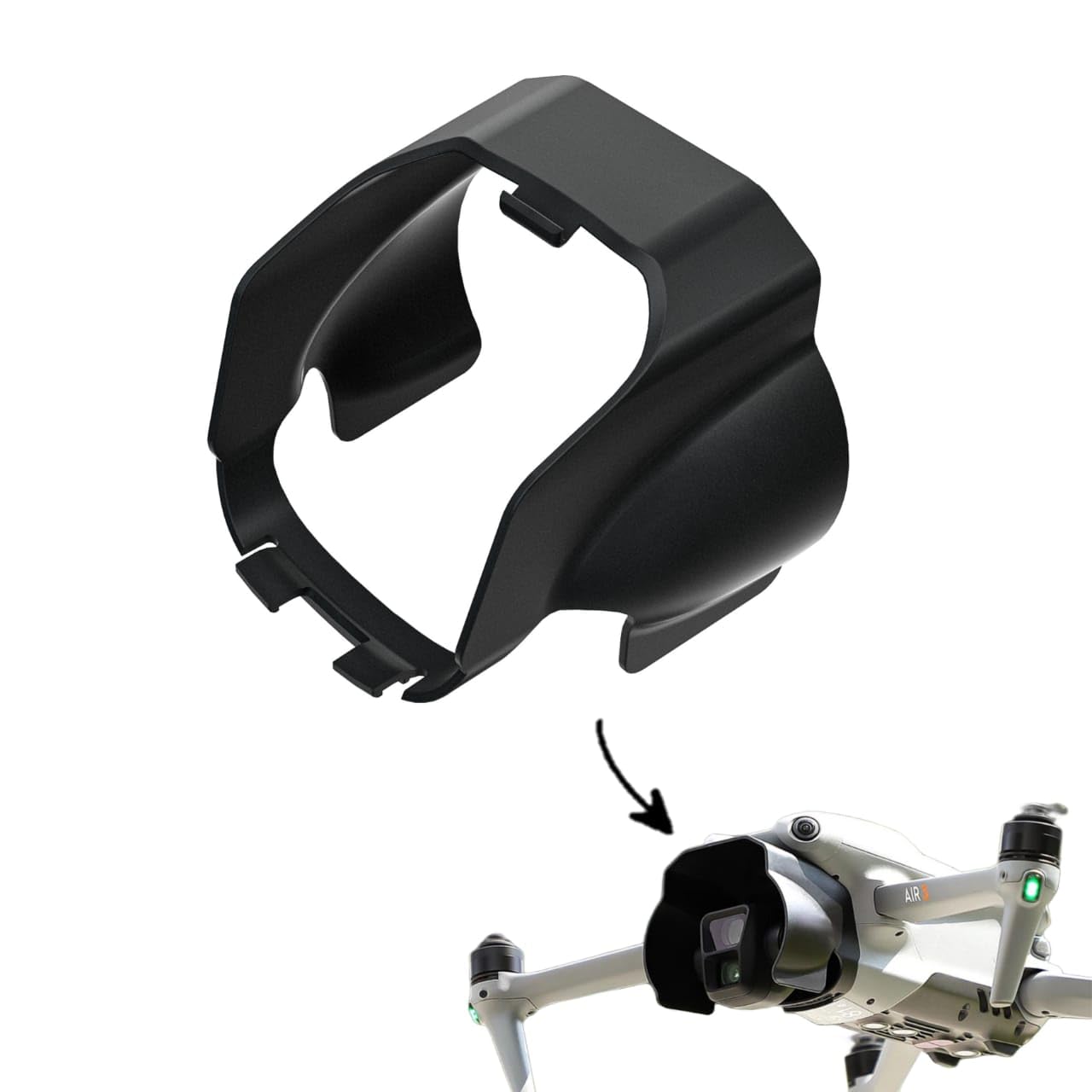 GetZget® Lens Hood for DJI Mavic Air 3 Camera Gimbal Protector Sun Hood Accessories