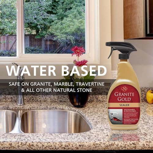 Image of Granite Gold Granite Sealer for Natural Stone, 24 oz Spray & 64 oz Refill