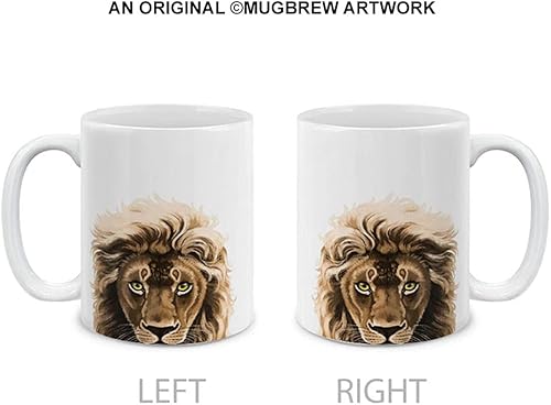 Vista 22 de MUGBREW Taza de té de cerámica de la taza de café de la llama del animal lindo, 11 OZ Alpaca,Bisonte de búfalo americano,Aves frailecillo