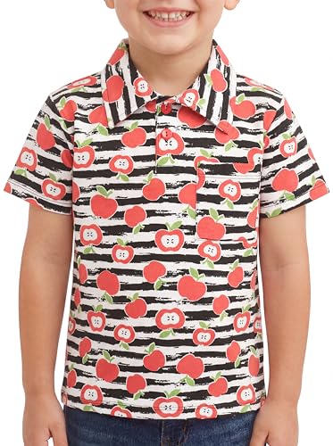 Image of Unique Baby Moisture Wicking Kids Polo Shirts for Toddler Boys Polo Shirt