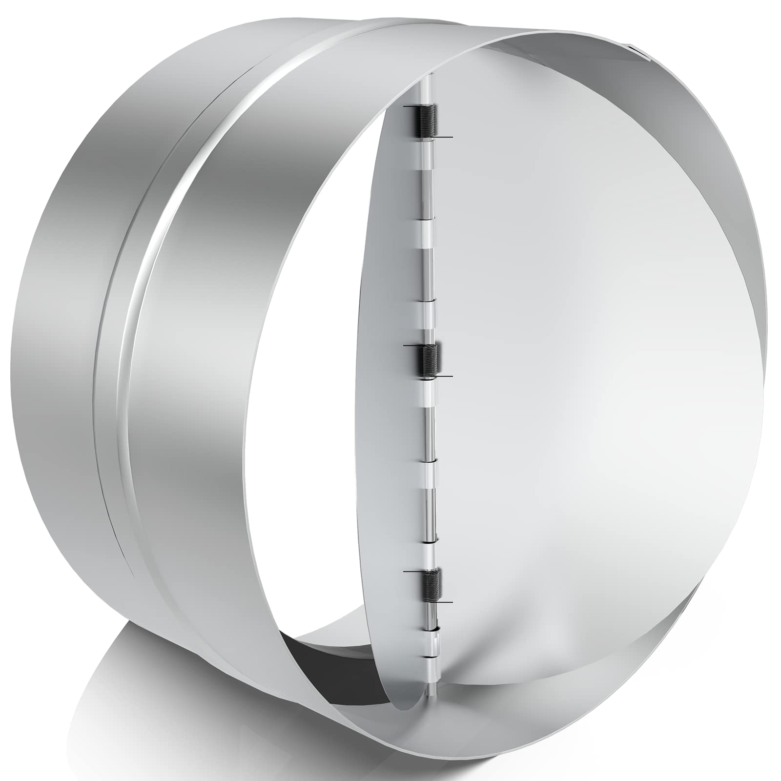 HG POWER 10 Inch Backdraft Damper, Draft Blocker One-Way Airflow Stopper Backflow Preventer for HVAC Ducting, Inline Fan, Dryer, Exhuast Hood, Bathroom