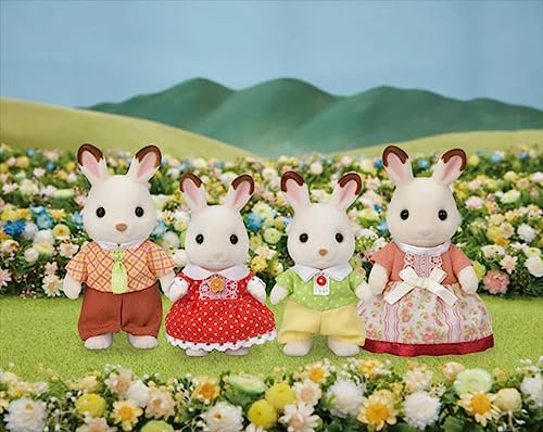 Sylvanian Families - Família dos Coelhos Chocolate Conjunto de Figuras, 3+ Anos, Multicor, 4150
