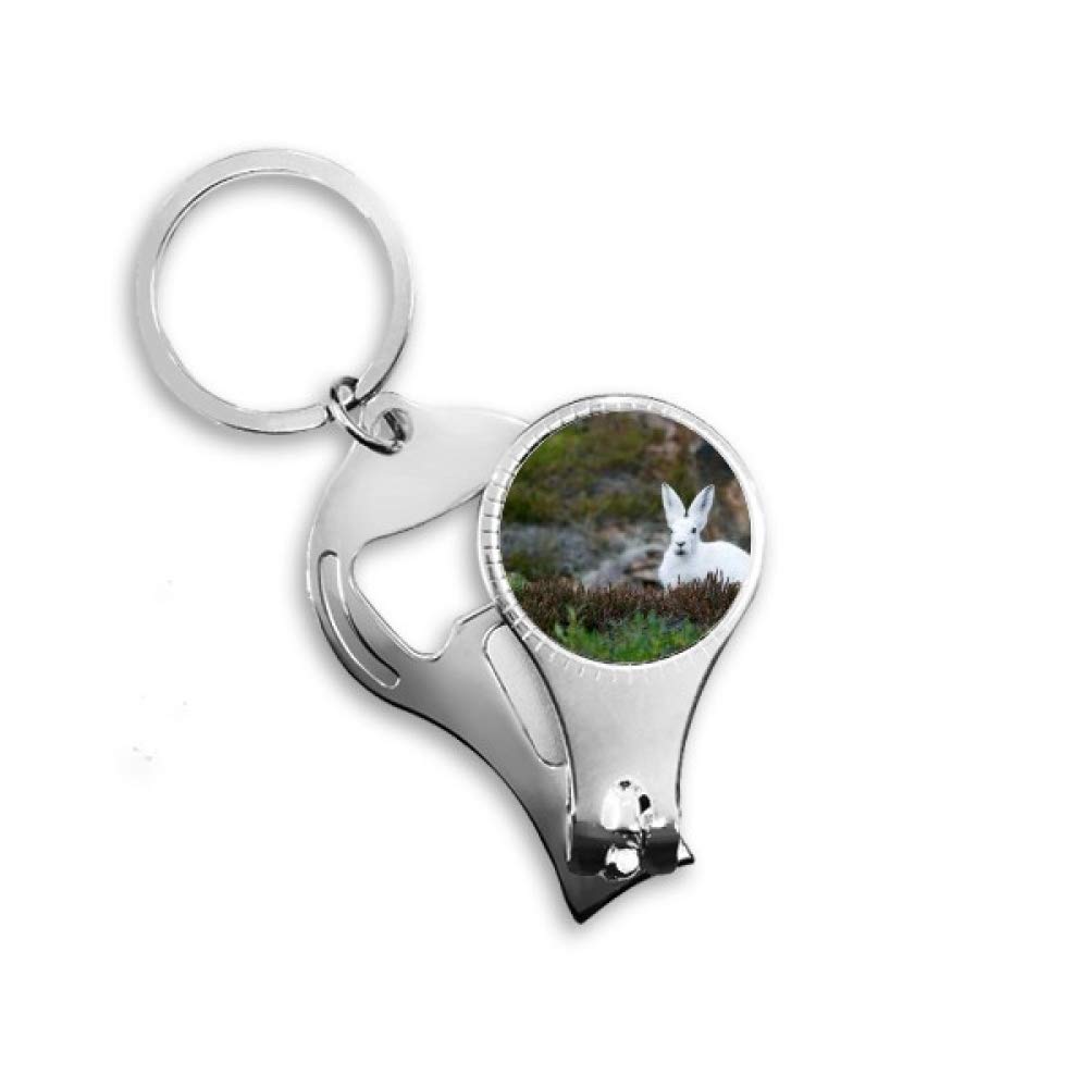 Clou à ongles lapin blanc pour manucure printanière