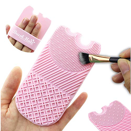 Makeup Brush Cleaning Mat, Makeup Brush Cleaner, Compact Makeup Brush Cleaning Mat, Cosmetic Brush Cleaner, Portable Makeup Brush Cleaner, Makeup Brush Scrubber,