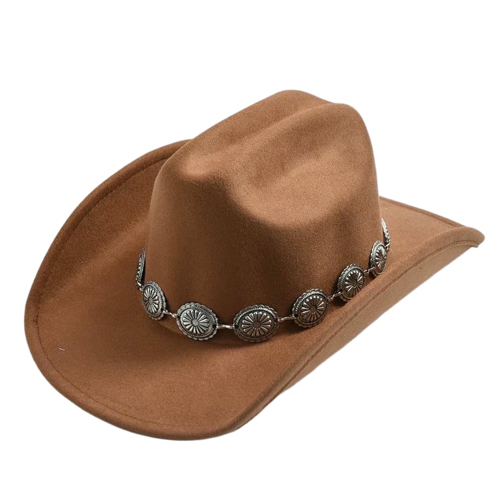 JCVBN Cappello da cowboy occidentale per foto da donna cappelli da cowgirl jazz cappelli da festa cappello da uomo