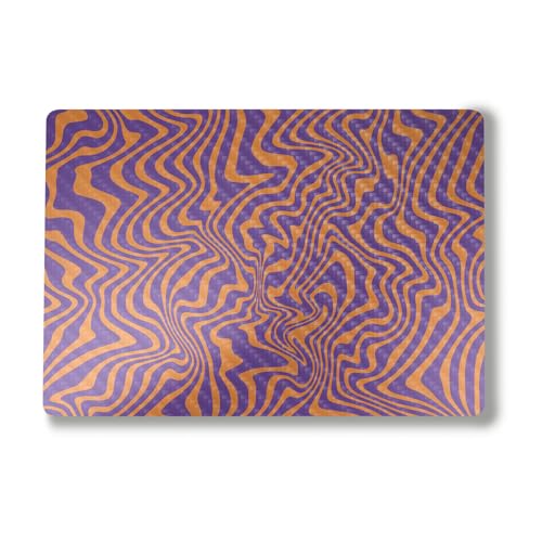 Image of Carbon Fiber Laptop Skin Compatible with Alienware M18 R2 (2024) - Jitter Zebra - Premium 3M Vinyl Protective Wrap Decal Cover - Easy to Apply | Crafted in The USA by MightySkins