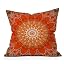 Detailed Orange Boho Mandala