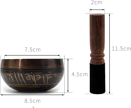 singing bowl (Black 3.15 inch set)
