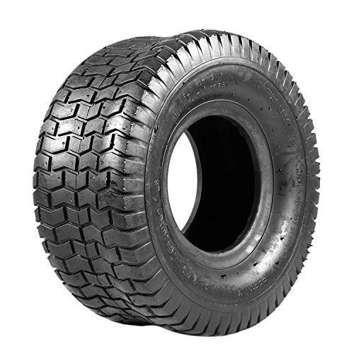 Shumo 15X6.00-6 Turf Tires for Tractor Riding Mover Lawn & Garden Tire, 4 Ply