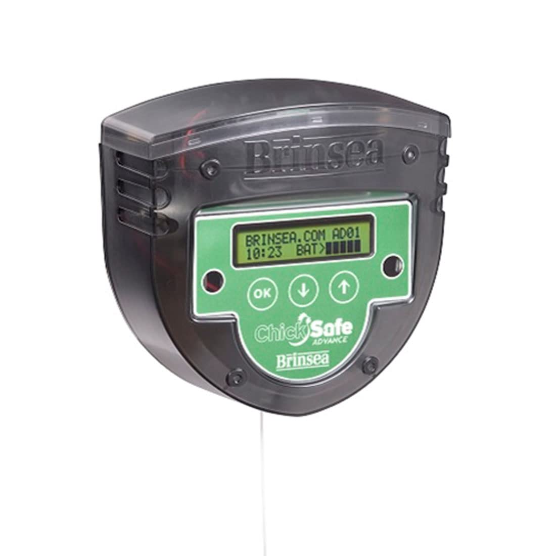 Kit Puerta automática de gallinero - Motor Brinsea Chicksafe Advance + Puerta de Aluminio - Programación por Reloj o por célula fotoeléctrica (Ref. BCSAP)