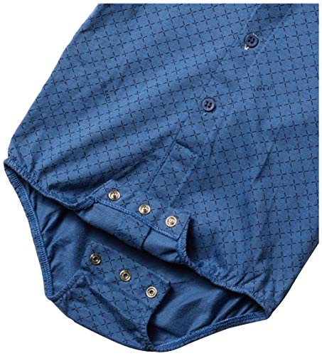 Conjunto Bebê Body e Calça Suspensório, Up Baby, Bebê Menino, Azul/Xadrez 021, G