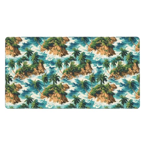Grand tapis de souris de jeu en caoutchouc naturel imprimé