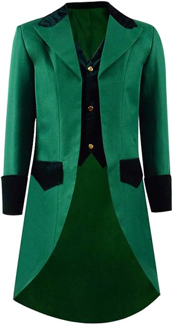 green tailcoat jacket
