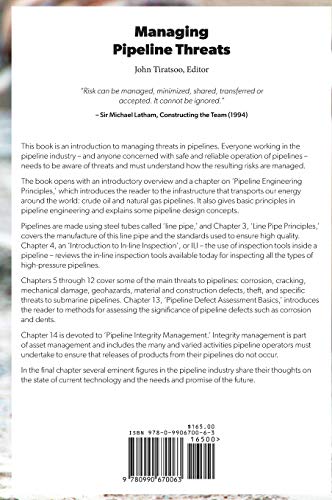 Managing Pipeline Threats: Principles and methods of pipeline protection and safety assurance