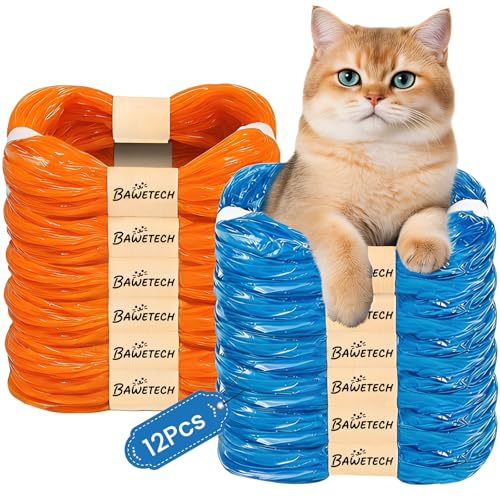 Bawetech Nachfüllbeutel für Katzenstreu 12 Stück Nachfüllbeutel Windeleimer Nachfüllkassette Nachfüllpackungen Kompatibel mit Allen Windeleimern und Katzenstreu-Entsorgungsbehaltern Gesamtlänge 54m