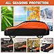 Vollgarage für Dacia Sandero Stepway 2007–2025, 6-lagige Outdoor Autoabdeckung mit Baumwolle, wasserdicht, Regen, Schnee, UV, Staub, Allwetter, atmungsaktiv, Hagelschutz