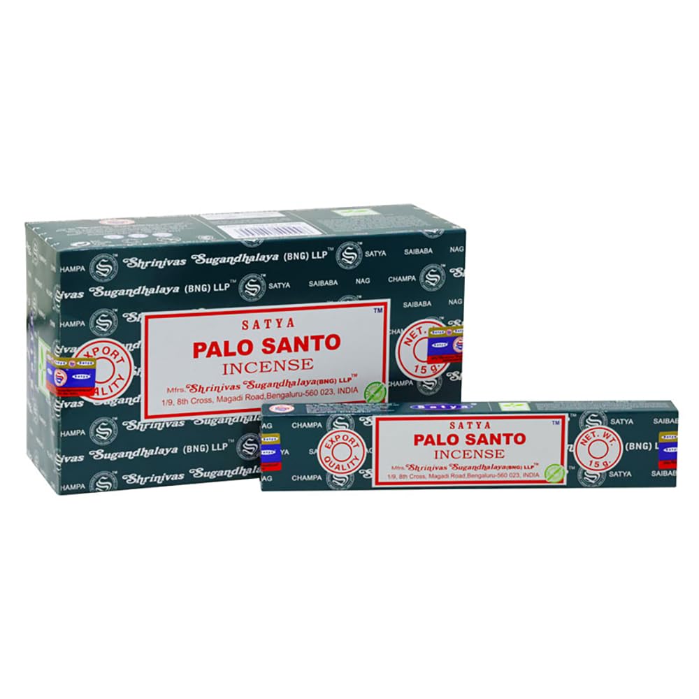VIE Satya Incense Sticks, 12 Packs x 15g, Palo Santo