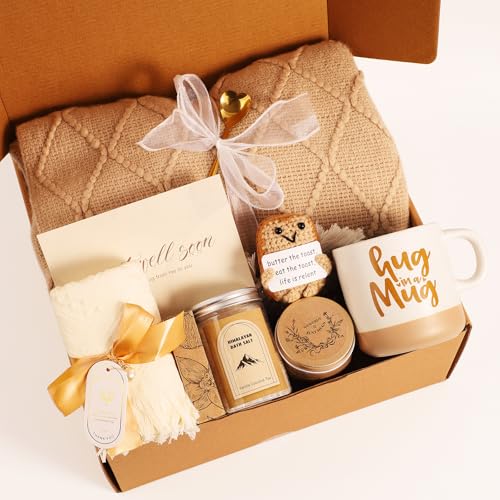 Get Well Gifts for Women - Get Well Soon Gift Baskets for Women After Surgery Care Package for Woman Surgery Recovery Feel Better Gifts Sympathy Gift Baskets Bereavement Gifts Ideas