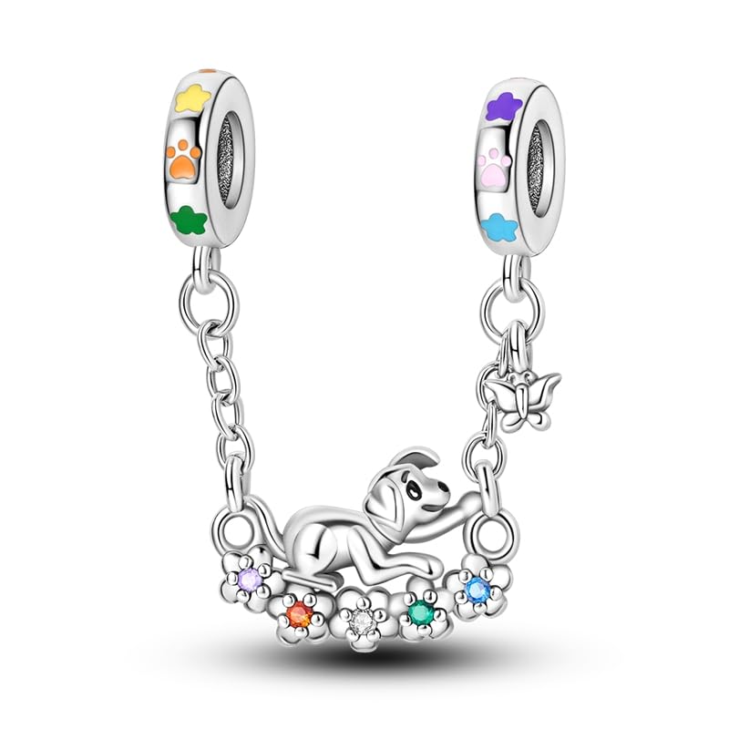Pandach Damen Charm Anhänger für Armband 925 Sterling Silber Charms Beads passend für Armband und Halskette, Kompatibel mit Europäischen Armbänder für Frauen Mädchen C1