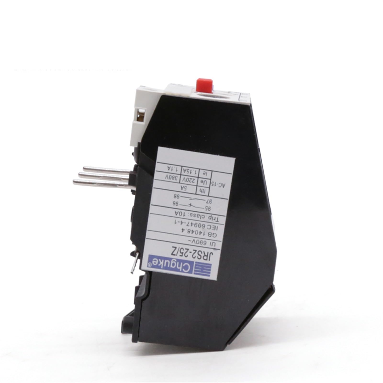 BIVOO JRS2-25 Relé térmico 3UA Relé de sobrecarga Relé de contactor for protección del Motor 10A-16A 16A-25A (Size : 16A-25A)