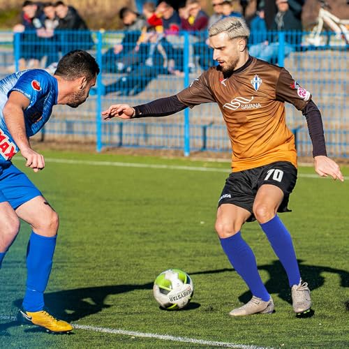 AOPRIE Baseball Socks Bulk Sport Athletic Socks Youth Knee High Long Tube Softball Football Soccer Team Sock Unisex Adult Women Man Blue Black Orange White, 4 Pack2