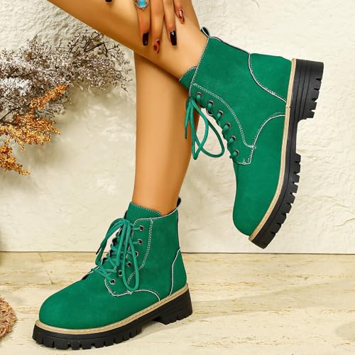 Botines de mujer cómodos para caminar sin dolor con plataforma y punta redonda 5