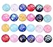 60pcs Mix Color 12mm Round Flat Back Resin Cabochon Cameo Opal Stone Colored Gold foil Cabochons for Bezel Tray Earrings Pendants Rings Bracelet Necklace Jewelry Making