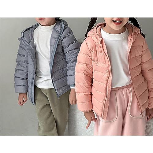 Kids Boy Girl Lightweight Puffer Jacket Quilted Bubble Coat Toddler Winter Coat Waterproof Packable Hooded Down Jacket2