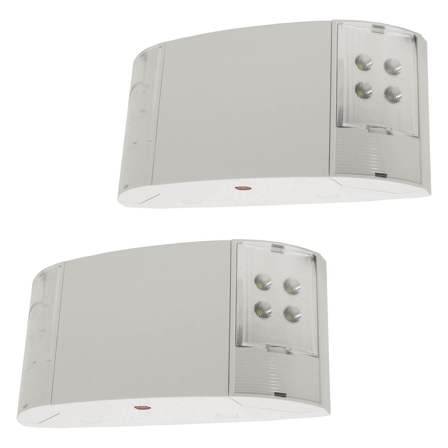 LFI Lights - 2 Pack - UL Certified - Hardwired LED Emergency Egress Light - Flush or Adjustable Head