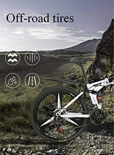 Opvouwbare mountainbikes 26 inch 30 Snijwielen Wielen Heren Dames Algemeen gebruik Terrein Volwassen Snel opvouwbare… - Afbeelding 8