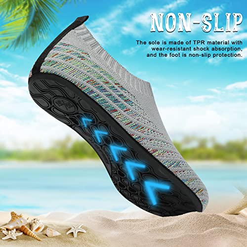 Image of ANLUKE Womens Mens Water Shoes Barefoot Quick-Dry Aqua Socks for Beach Swim Surf Water Sport