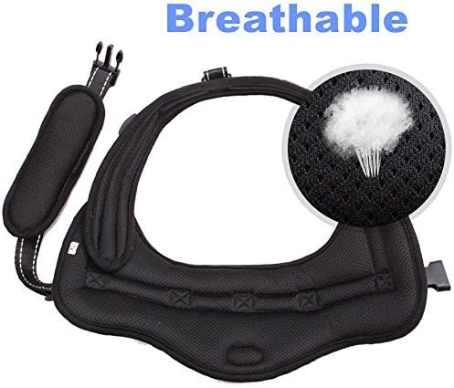 Mihachi Dog Harness with Leash with Handle No Pull No Chock Adjustable Padded Vest Harness for Dogs,Plaid Black & White,XL