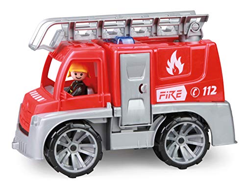 Lena 04457 - TRUXX Feuerwehr Einsatzfahrzeug mit Spielfigur als Feuerwehrmann, Feuerwehrauto mit Rettungsleiter, Feuerwehrtransporter mit Türen zum Öffnen, Spielfahrzeug für Kinder ab 24m+ Lena 04457 - TRUXX Feuerwehr Einsatzfahrzeug mit Spielfigur als Feuerwehrmann, Feuerwehrauto mit Rettungsleiter, Feuerwehrtransporter mit Türen zum Öffnen, Spielfahrzeug für Kinder ab 24m+
