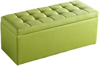 NGAMITSX Baúl de Almacenamiento otomano de Lujo en Color Rojo Rosa, Moderno, con Asiento Tipo Banco y Capacidad máxima de 300 kg, cómodo y Duradero, 60 x 40 x 40 cm.
