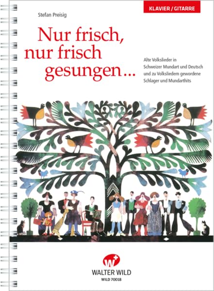 Nur frisch, nur frisch gesungen: Klavier / Gitarre