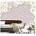 Produktbild Mrlwy Kundenspezifische Wandbilder 3D, elegantes Kirschblüten-Ziegelsteinmuster, Hotelwohnzimmersofa Fernsehwand-Schlafzimmer-Tapete-200X140CM