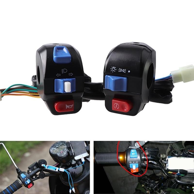 Przełącznik motocyklowy 22 mm (lewy)