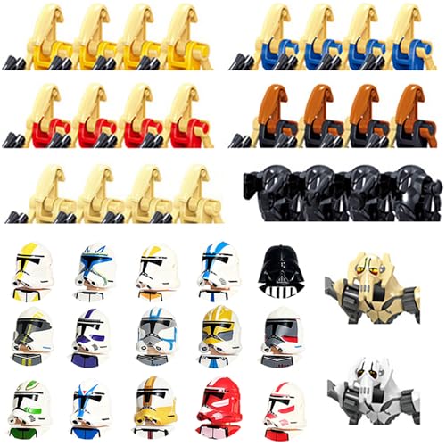 MENOOK 41-Piece Clone Soldier Army Playset and Weapons Battle Pack Battle Droid Brick Action Figure Toy