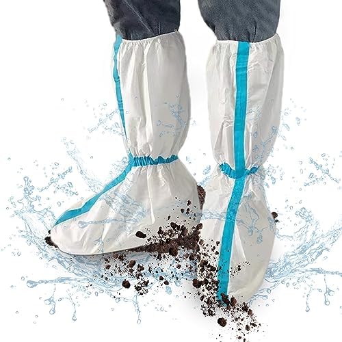 zfyoung 5 Pairs Disposable Boot and Shoe Covers,nonslip waterproof