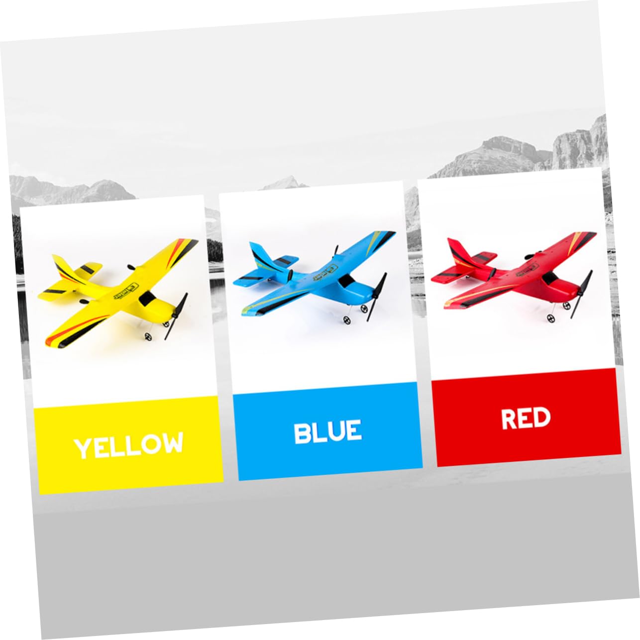 ibasenice Aereo Telecomandato Aliante 2.4g 6 Assi Stabilizzatore Integrato in Schiuma Epp Leggero e Facile da Trasportare per Bambini