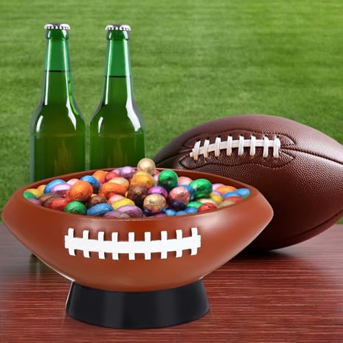 1 Pcs Football Snack Bowls Reusable Resin Party Bowl for Tailgate Dinner Sports Event Football Game Birthday Party Decorations - Image 3