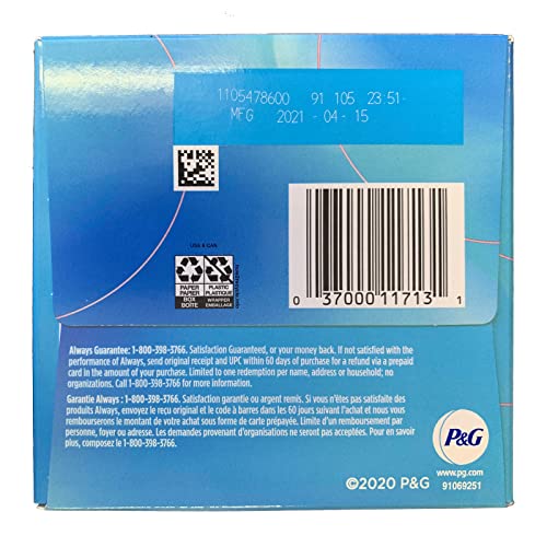 Image of Always Pads Size 1 Infinity With Flex Foam 18 Count (Pack of 2)