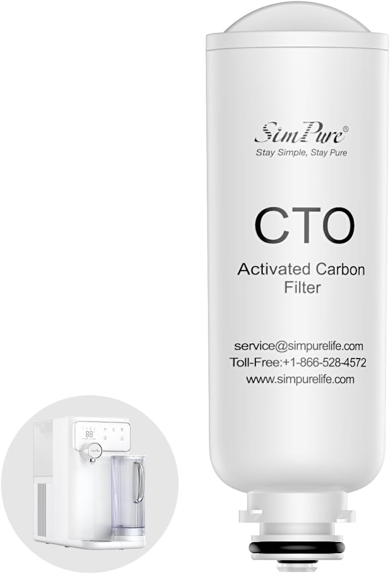 SimPure Y10C CTO Filter Cartridges Replacement, 6 Months Replacement Cartridge (1 Pack)