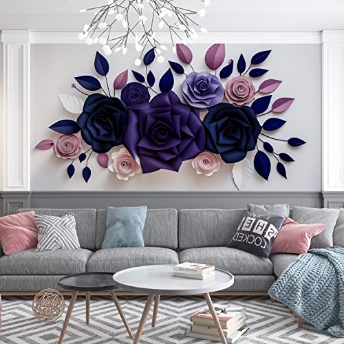 Stunning and Luxurious Living Room with Removable and Reusable Rose