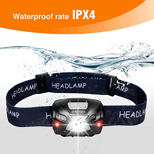 SHENKEY LED Torcia frontale, USB Super luminoso