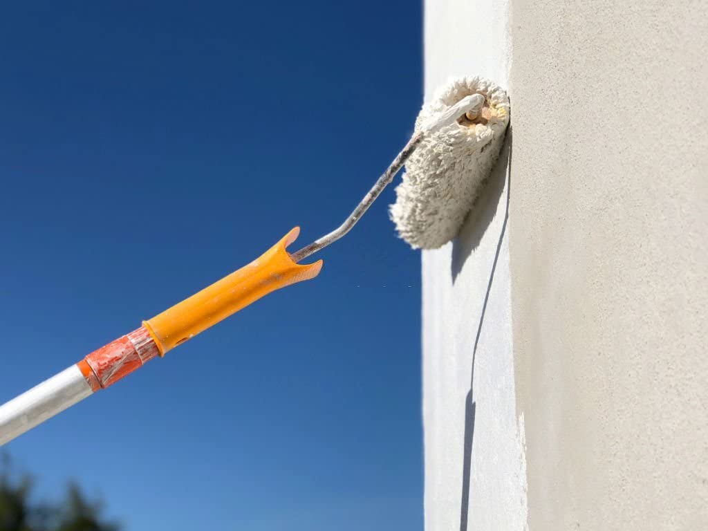 ALBACOR Pintura Blanca Exterior Pintura Fachada Antimoho Plus, Con Protección al Moho y Verdín, Alta Resistencia al Exterior, Impermeable, Revestimiento de Larga Duración (5 Kilos)