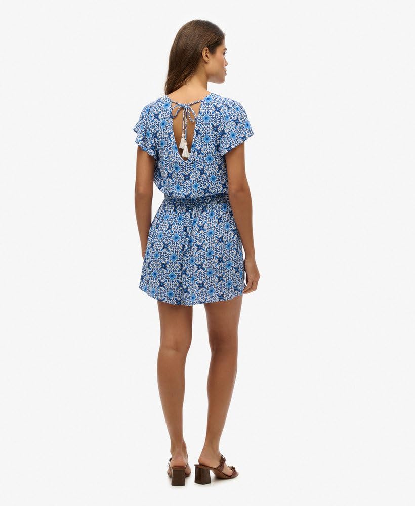 Superdry Combishort à manches courtes pour femme avec imprimé