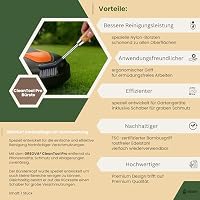 Premium Reinigungsbürste für Mähroboter & Gartengeräte - integrierter Schaber, materialschonende Nylonborsten, langlebig - GREOVA CleanTool Pro – Ansicht 5